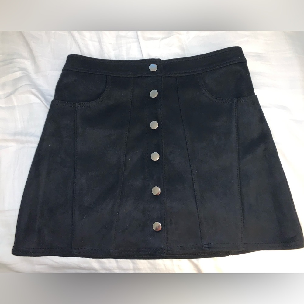 Express suede skirt